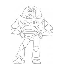 Coloring page: Buzz Lightyear of Star Command (Cartoons) #46706 - Free Printable Coloring Pages