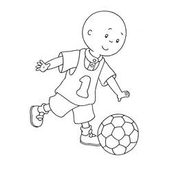 Coloring pages: Caillou - Free Printable Coloring Pages