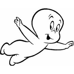 Coloring page: Casper (Cartoons) #36235 - Free Printable Coloring Pages