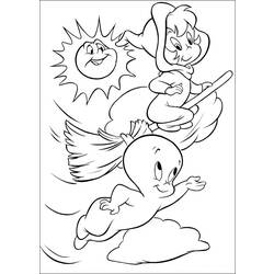 Coloring page: Casper (Cartoons) #36239 - Free Printable Coloring Pages
