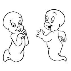 Coloring page: Casper (Cartoons) #36250 - Free Printable Coloring Pages