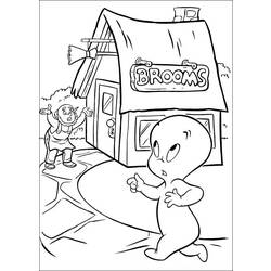 Coloring page: Casper (Cartoons) #36253 - Free Printable Coloring Pages
