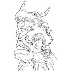 Coloring page: Digimon (Cartoons) #51425 - Free Printable Coloring Pages