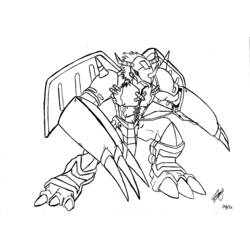 Coloring page: Digimon (Cartoons) #51470 - Free Printable Coloring Pages