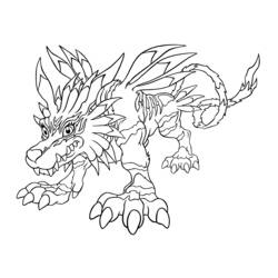 Coloring page: Digimon (Cartoons) #51473 - Free Printable Coloring Pages