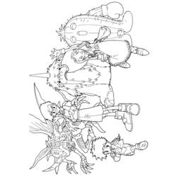 Coloring page: Digimon (Cartoons) #51492 - Free Printable Coloring Pages