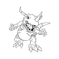Coloring page: Digimon (Cartoons) #51498 - Free Printable Coloring Pages