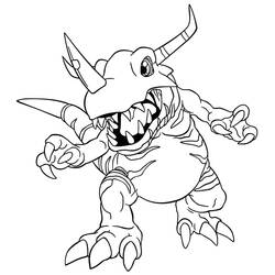 Coloring page: Digimon (Cartoons) #51537 - Free Printable Coloring Pages