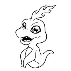 Coloring page: Digimon (Cartoons) #51544 - Free Printable Coloring Pages