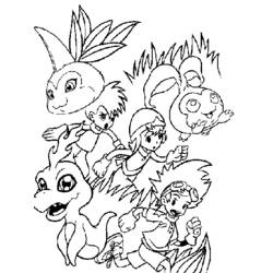 Coloring page: Digimon (Cartoons) #51545 - Free Printable Coloring Pages
