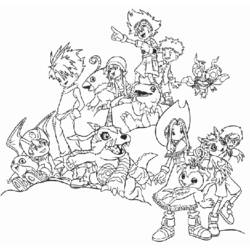 Coloring page: Digimon (Cartoons) #51568 - Free Printable Coloring Pages