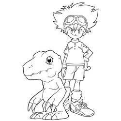 Coloring page: Digimon (Cartoons) #51699 - Free Printable Coloring Pages