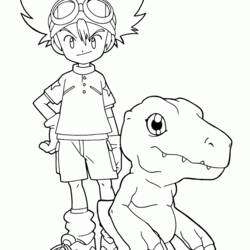 Coloring page: Digimon (Cartoons) #51700 - Free Printable Coloring Pages