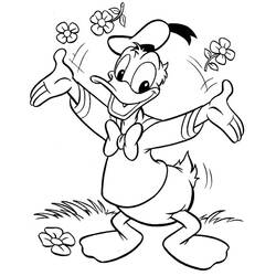 Coloring page: Donald Duck (Cartoons) #30116 - Free Printable Coloring Pages