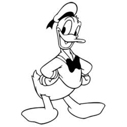 Coloring page: Donald Duck (Cartoons) #30121 - Free Printable Coloring Pages