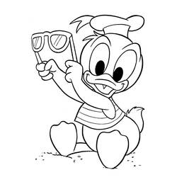 Coloring page: Donald Duck (Cartoons) #30124 - Free Printable Coloring Pages