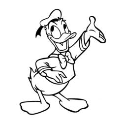 Coloring page: Donald Duck (Cartoons) #30132 - Free Printable Coloring Pages