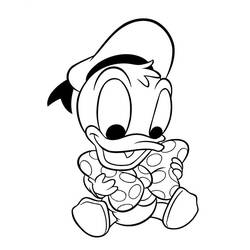 Coloring page: Donald Duck (Cartoons) #30168 - Free Printable Coloring Pages