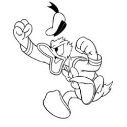 Coloring page: Donald Duck (Cartoons) #30174 - Free Printable Coloring Pages