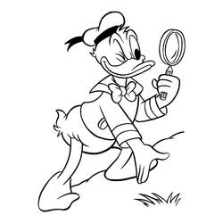 Coloring page: Donald Duck (Cartoons) #30183 - Free Printable Coloring Pages