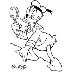 Coloring page: Donald Duck (Cartoons) #30196 - Free Printable Coloring Pages