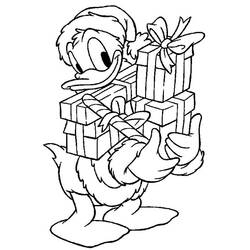Coloring page: Donald Duck (Cartoons) #30215 - Free Printable Coloring Pages