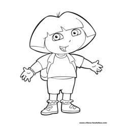 Coloring page: Dora the Explorer (Cartoons) #29714 - Free Printable Coloring Pages