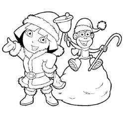 Coloring page: Dora the Explorer (Cartoons) #30032 - Free Printable Coloring Pages