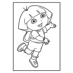 Coloring page: Dora the Explorer (Cartoons) #30095 - Free Printable Coloring Pages