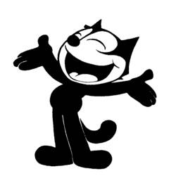 Coloring page: Felix the Cat (Cartoons) #47838 - Free Printable Coloring Pages