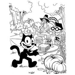 Coloring page: Felix the Cat (Cartoons) #47863 - Free Printable Coloring Pages