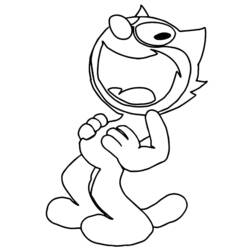 Coloring page: Felix the Cat (Cartoons) #47869 - Free Printable Coloring Pages