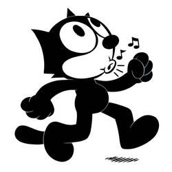 Coloring page: Felix the Cat (Cartoons) #47872 - Free Printable Coloring Pages