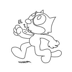 Coloring page: Felix the Cat (Cartoons) #47889 - Free Printable Coloring Pages