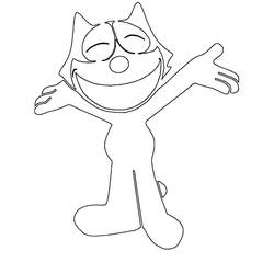 Coloring page: Felix the Cat (Cartoons) #47892 - Free Printable Coloring Pages