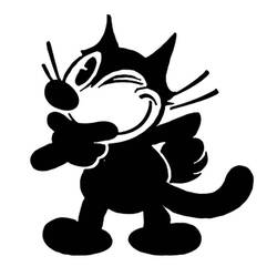 Coloring page: Felix the Cat (Cartoons) #47897 - Free Printable Coloring Pages