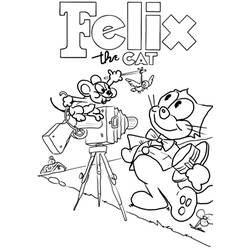 Coloring page: Felix the Cat (Cartoons) #47900 - Free Printable Coloring Pages