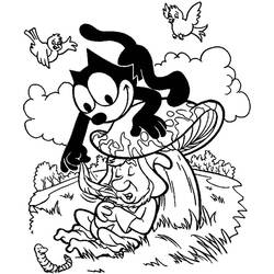 Coloring page: Felix the Cat (Cartoons) #47908 - Free Printable Coloring Pages