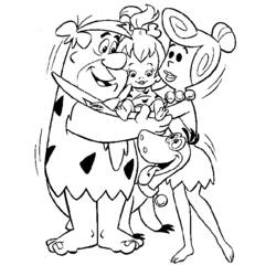 Coloring page: Flintstones (Cartoons) #29534 - Free Printable Coloring Pages