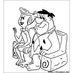 Coloring page: Flintstones (Cartoons) #29607 - Free Printable Coloring Pages
