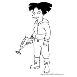 Coloring page: Futurama (Cartoons) #48374 - Free Printable Coloring Pages
