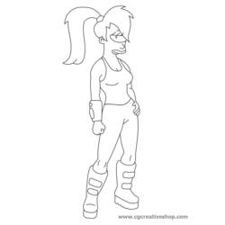 Coloring page: Futurama (Cartoons) #48420 - Free Printable Coloring Pages