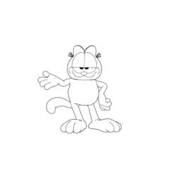Coloring page: Garfield (Cartoons) #26126 - Free Printable Coloring Pages