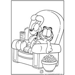 Coloring page: Garfield (Cartoons) #26154 - Free Printable Coloring Pages