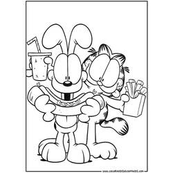 Coloring page: Garfield (Cartoons) #26173 - Free Printable Coloring Pages