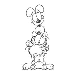 Coloring page: Garfield (Cartoons) #26208 - Free Printable Coloring Pages