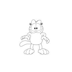 Coloring page: Garfield (Cartoons) #26221 - Free Printable Coloring Pages