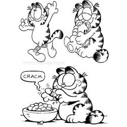 Coloring page: Garfield (Cartoons) #26222 - Free Printable Coloring Pages