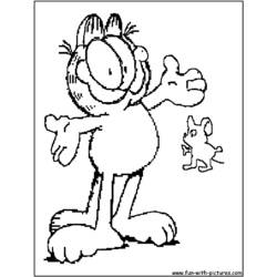 Coloring page: Garfield (Cartoons) #26223 - Free Printable Coloring Pages