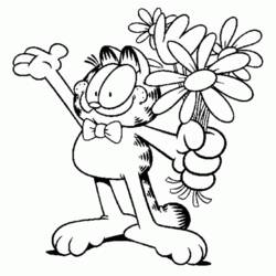 Coloring page: Garfield (Cartoons) #26248 - Free Printable Coloring Pages